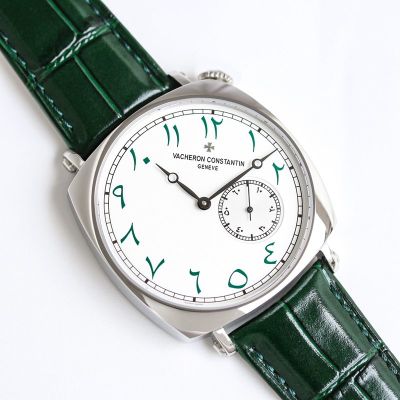 Vacheron Constantin Patrimony 40mm 2824 Movement Black Calfskin Leather Strap Silver Case Watch